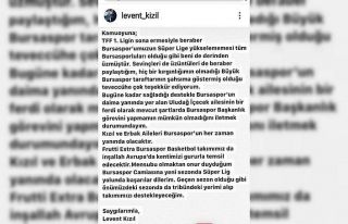 Levent Kızıl’dan başkanlık açıklaması