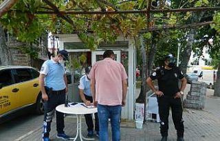 Lüleburgaz Emniyetinden maske denetimi