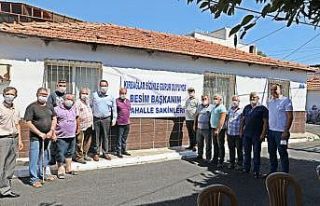 Mahalle halkından Başkan Dutlulu’ya pankartlı...