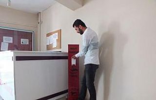 Malazgirt Belediyesine el dezenfektan cihazı