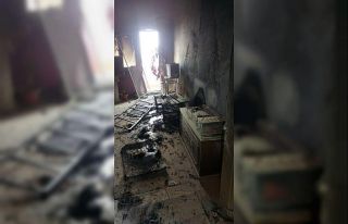 Mardin’de elektrik kontağından çıkan yangın...