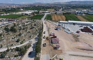 Mezarlık yolu asfaltlanıyor