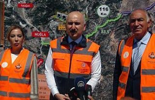 Muğla-Kale karayolunun büyük bölümü tamamlanıyor