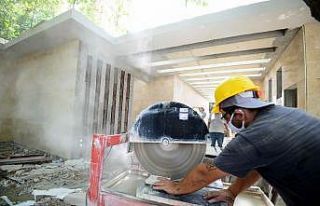 Muratpaşa Cami’nin müştemilat çalışması devam...