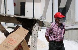 Niğde’de inşaatı arılar bastı