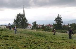 Ordu’da mezarlıklarda bayram hazırlığı