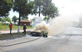 Ordu’da otomobil yangını