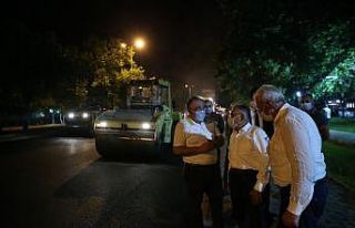 Osman Kavuncu Bulvarında asfalt yenileme çalışmaları...