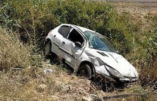 Otomobil şarampole uçtu: 3 Yaralı