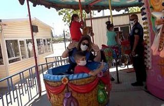 Özel çocuklar lunaparkla tanıştı
