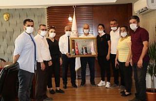 Özel güvenlik görevlilerinden Müdür Gür’e...