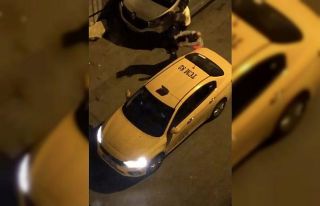 (Özel) İstanbul’da taksici terörü kamerada