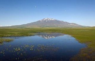 (Özel) Kuş Cenneti Cil Gölü’nün havadan görüntüsü...