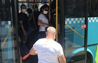 (Özel) Polisin durdurduğu tıka basa dolu otobüsten...