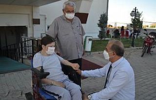 Özgürlüğe engelli rampası ile kavuştu