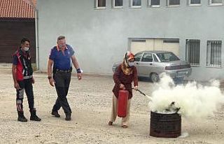 Pazaryeri’nde yangın tatbikatı