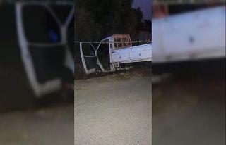 Polisten kaçarken su kanalına devrildi
