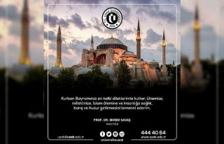 Prof. Dr. Ekrem Savaş’tan Kurban Bayramı mesajı