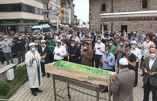 Rize’de selde hayatını kaybeden Ali Uzun son yolculuğuna...