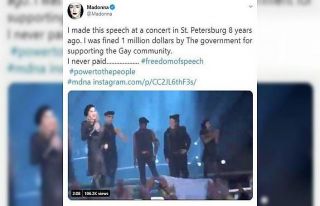 Rusya’dan Madonna’ya 1 milyon dolarlık ceza