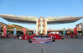 Şahinbey’de 15 Temmuz şehitleri anısına bisiklet...