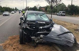 Samsun’da otomobil ile tır çarpıştı: 2 yaralı