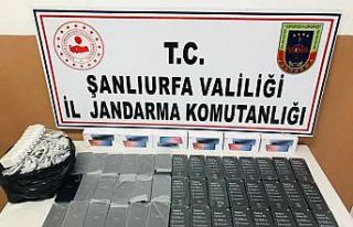 Şanlıurfa’da 102 adet kaçak cep telefonu ele...