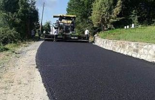 Sel bölgesinde asfalt serme hızlandı