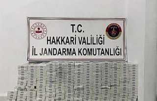 Şemdinli’de 15 bin 530 paket gümrük kaçağı...