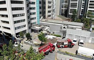 Şişli’de patlamanın yaşandığı alan havadan...