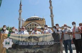 Sivas’ta Ayasofya’nın ibadete açılışı dolayısıyla...