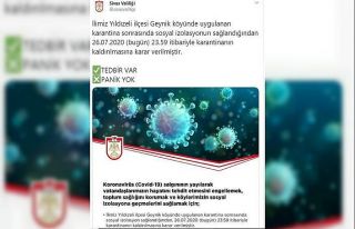 Sivas’ta bir köyde Covid-19 karantinası sona erdi