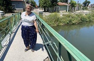 Sulama kanalı üzerindeki köprü tehlike saçıyor