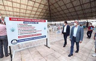 Tahmazoğlu kurban kesim alanlarını ziyaret etti