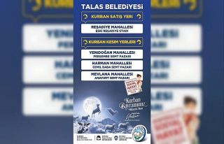Talas’ta kurban satış ve kesim yerleri belirlendi