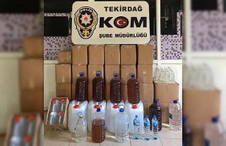Tekirdağ’da kaçak içki operasyonu: 702 litre...