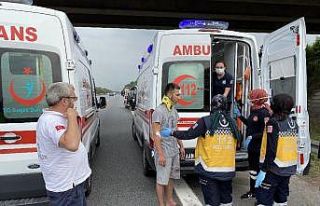 TEM’de feci kaza: 5 yaralı