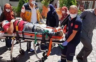 Traktörün freni boşaldı, sürücü atlayarak kurtuldu