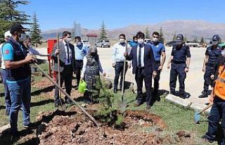 Tufanbeyli’de 15 Temmuz şehitleri anısına fidan...