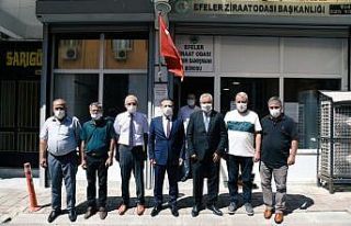 Vali Aksoy, Efeler Ziraat Odası’nı ziyaret etti
