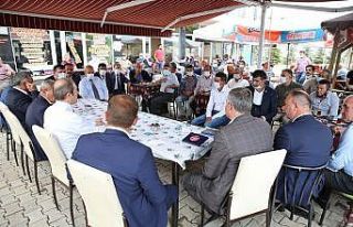 Vali Cüneyt Epcim Gökçedere Beldesinde vatandaşlarla...