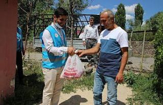 Varto’da Kurban eti dağıtımı