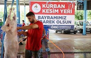 Vatandaşların kurbanları sağlıklı ve hijyenik...