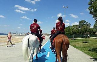 Yeşilköy Sahili atlı birliklere emanet