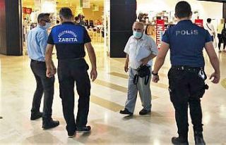 Zabıtadan alışveriş merkezinde denetim