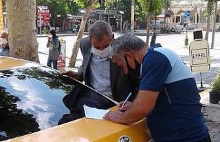 Zabıtadan ticari taksi denetimi