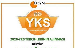 2020-YKS tercihleri başladı