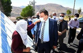 2 bin rakımda su, yol ve asfalt çalışması