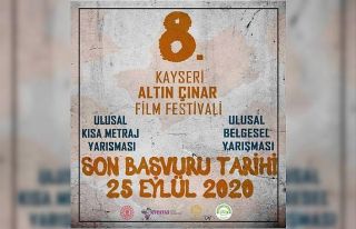 8. Kayseri Altın Çınar Film Festivali başvuruları...