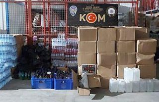 Adana’da 600 bin liralık kaçak içki ele geçirildi